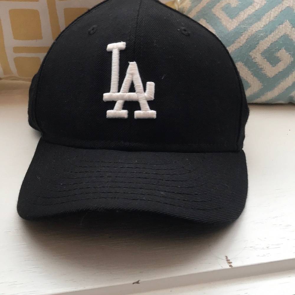 LA Dodgers New Era black and white snap-back